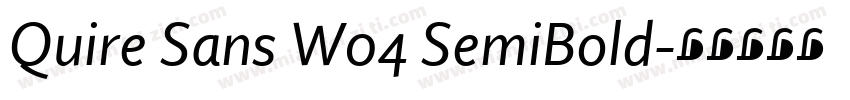 Quire Sans W04 SemiBold字体转换